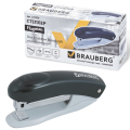 Степлер №10 BRAUBERG "Original", до 12 листов, с антистеплером, черный, 222529