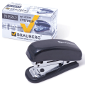 Степлер №10 МИНИ BRAUBERG "Classic", до 12 листов, с антистеплером, черный, 222544