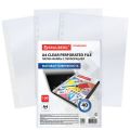 Папки-файлы перфорированные А4 BRAUBERG "STANDARD", КОМПЛЕКТ 100 шт., матовые, 40 мкм, 229660