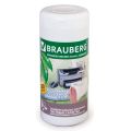 Чистящие салфетки BRAUBERG "Power Clean" (БРАУБЕРГ "Пауэр Клин"), в тубе, 100 шт., влажные, для пластика, 510123